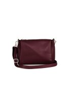 Melfi donkerrode leren schoudertas - 26x19x9cm
