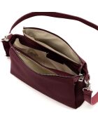Melfi donkerrode leren schoudertas - 26x19x9cm