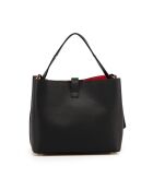 Grondo schwarze Ledertasche - 25x21x14cm