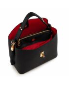Grondo schwarze Ledertasche - 25x21x14cm