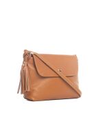 Bagni Schultertasche aus cognacfarbenem Leder - 25x17x7cm