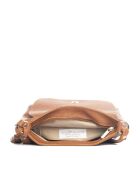 Bagni Schultertasche aus cognacfarbenem Leder - 25x17x7cm