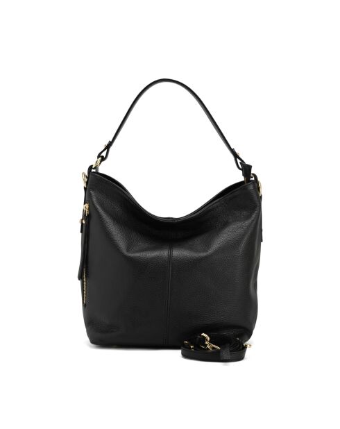 Borsa Carrara in pelle nera - 36x28x12cm