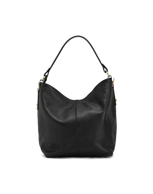 Borsa Carrara in pelle nera - 36x28x12cm
