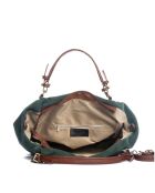 Sac en cuir Gimignano vert foncé - 45x50x20cm