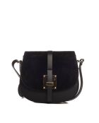 Sac bandoulière en cuir Adda noir - 23x20x6cm