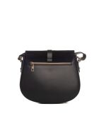 Sac bandoulière en cuir Adda noir - 23x20x6cm