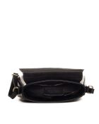 Sac bandoulière en cuir Adda noir - 23x20x6cm