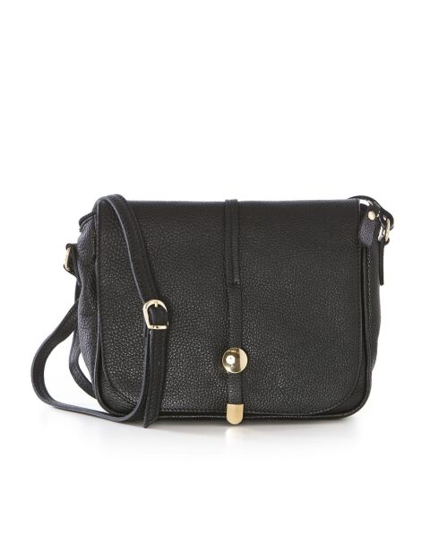 Sac en cuir Monte Avella noir - 25x23x7cm