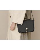 Sac en cuir Monte Avella noir - 25x23x7cm