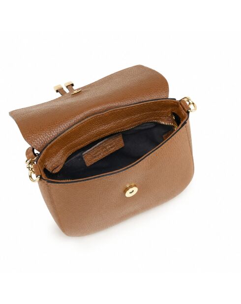 Avezzano cognac leren schoudertas - 21x18x8cm