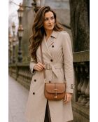 Avezzano cognac leren schoudertas - 21x18x8cm