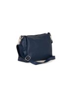 Melfi blauwe leren schoudertas - 26x19x9cm