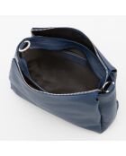 Melfi blauwe leren schoudertas - 26x19x9cm