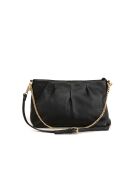 Sac bandoulière en cuir Corato noir - 28x19x6cm