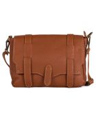 Braune Schultertasche aus Agavenleder - 30x21x8 cm