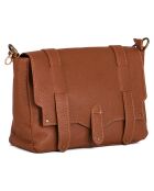 Braune Schultertasche aus Agavenleder - 30x21x8 cm