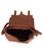 Braune Schultertasche aus Agavenleder - 30x21x8 cm