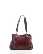 Sac en cuir Sorbo rouge - 30x27x12cm