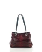 Sac en cuir Sorbo rouge - 30x27x12cm