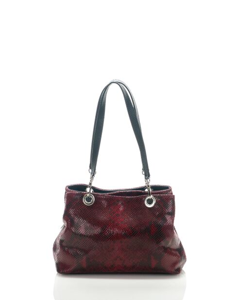 Sac en cuir Sorbo rouge - 30x27x12cm