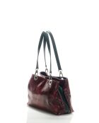 Sac en cuir Sorbo rouge - 30x27x12cm