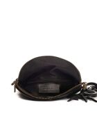 Cetona Schultertasche aus schwarzem Leder - 24x18x4cm