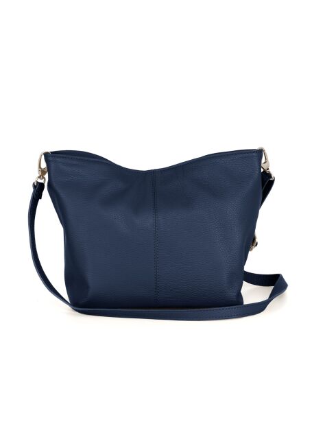 Trapani-Blaue Jeansledertasche - 33x25x14cm