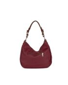 Borsa Garga prugna + moka in pelle - 36x26x10cm