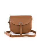 Sac bandoulière en cuir Neva cognac - 20x16x6cm