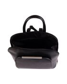 Mochila Cervia de piel negra - 35x33x12cm
