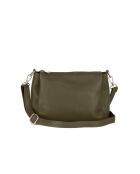 Melfi olijfkleurige leren schoudertas - 26x19x9cm