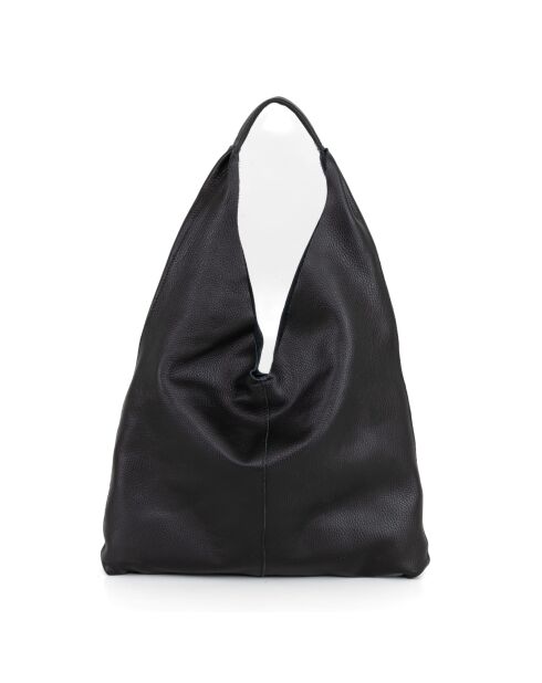 Schwarze Catanzaro-Ledertasche - 45x36x5cm