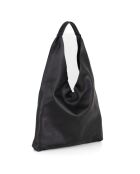 Zwarte leren tas van Catanzaro - 45x36x5cm