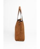 Sac en cuir Imerese cognac - 46x30x12cm