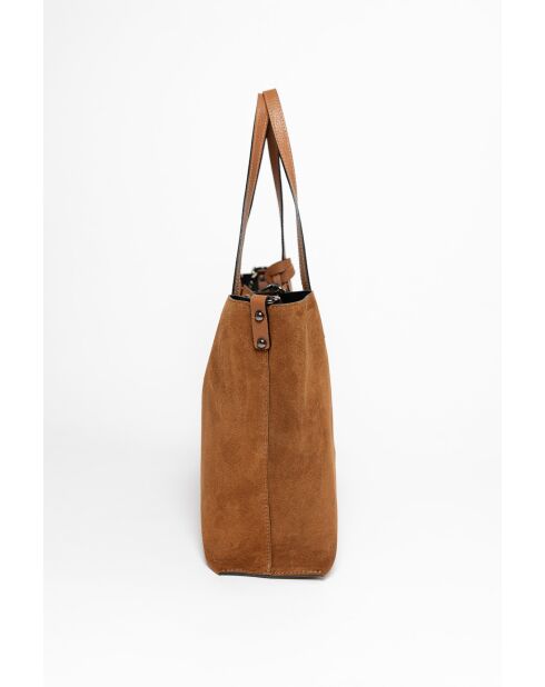 Sac en cuir Imerese cognac - 46x30x12cm