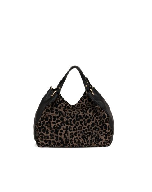 Sac en cuir Pescia noir - 34x27x18cm