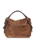 Sac cabas en cuir Cortona brun - 40x36x16cm