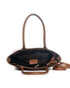 Sac en cuir Mallero cognac - 32x30x12cm