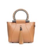 Sac en cuir Garlate cognac - 28x21x10cm