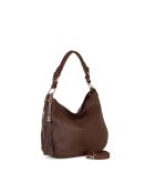 Sac en cuir Monate moka - 36x26x10cm