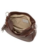 Sac en cuir Monate moka - 36x26x10cm
