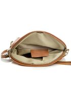 Borsa a tracolla Cetona in pelle cognac - 24x18x4cm