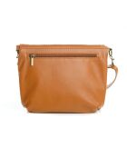Borsa a tracolla Cetona in pelle cognac - 24x18x4cm