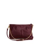 Bordeauxrote Schultertasche Corato aus Leder - 28x19x6cm