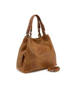 Sac en cuir Sarzana cognac laminé - 37x45x15cm
