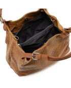 Sac en cuir Sarzana cognac laminé - 37x45x15cm