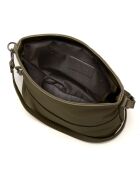 Montepulciano olijfkleurige leren schoudertas - 36x23x10cm