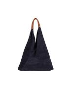 Mirtillo Tasche aus marineblauem Veloursleder - 34x39x8cm