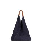 Mirtillo Tasche aus marineblauem Veloursleder - 34x39x8cm